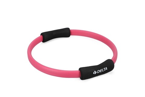 Cerc pentru pilates 267DLT1286, Delta, Ø35 cm, polietilena, roz