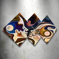 Set 4 tablouri decorative, 4MDF1302494941, MDF, Imprimat UV, Multicolor