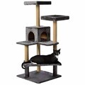 Casă pentru pisici, Paws & Whiskers, Amazon, MATERIAL TEXTIL WELSOFT, Antracit