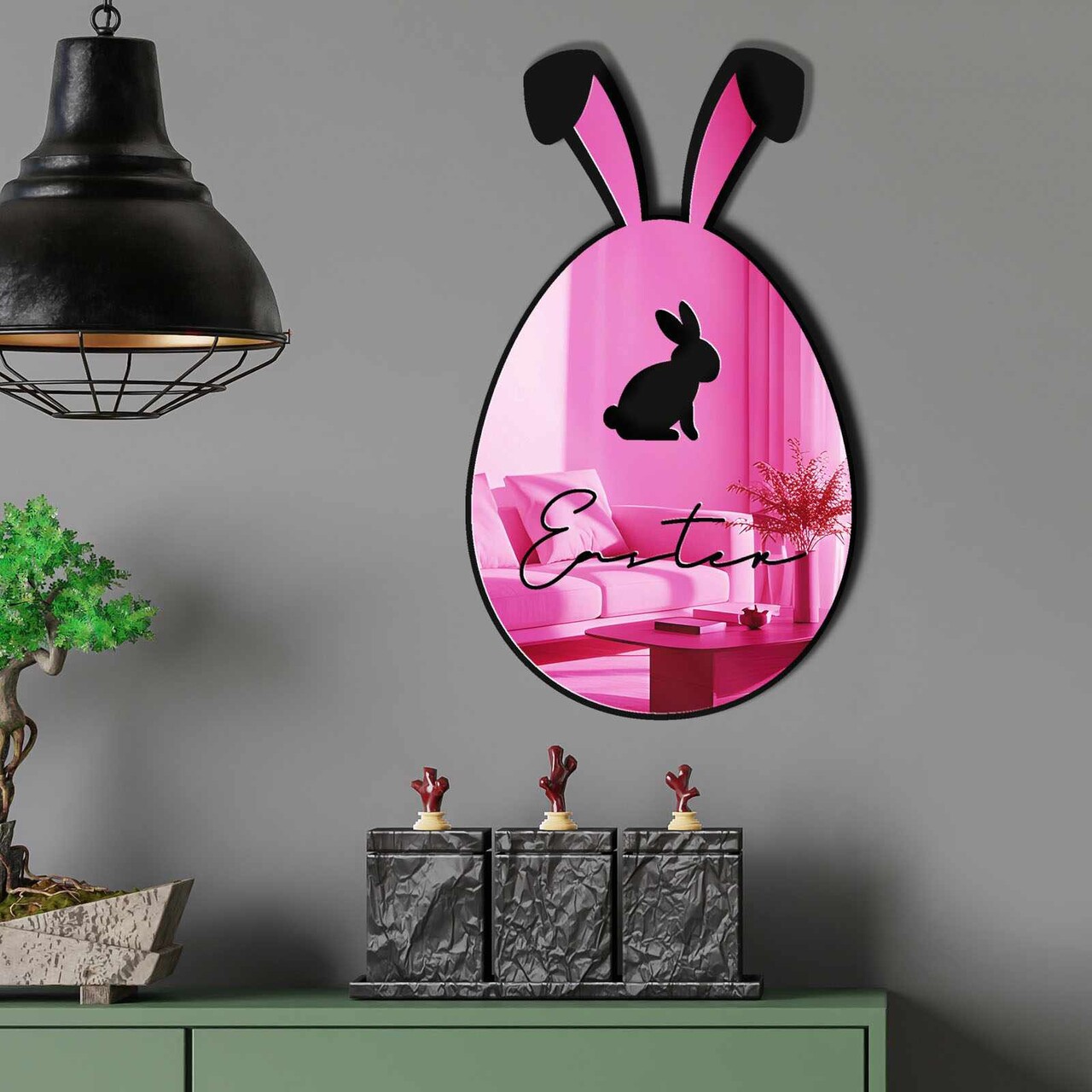 Oglinda decorativa EAS002PINK Partea de jos: 100% EVA (Grosime: 10 mm) Roz