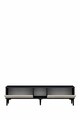 Comoda TV, Hanah Home, Didema 150, 150x40.5x30 cm, Antracit / Travertin