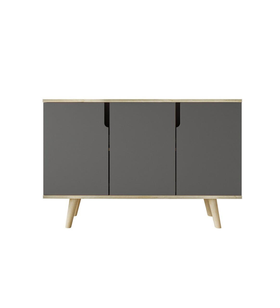 Consola, Hanah Home, Verona 120, 120x80x30 cm, PAL, Stejar safir / Antracit - imagine 4