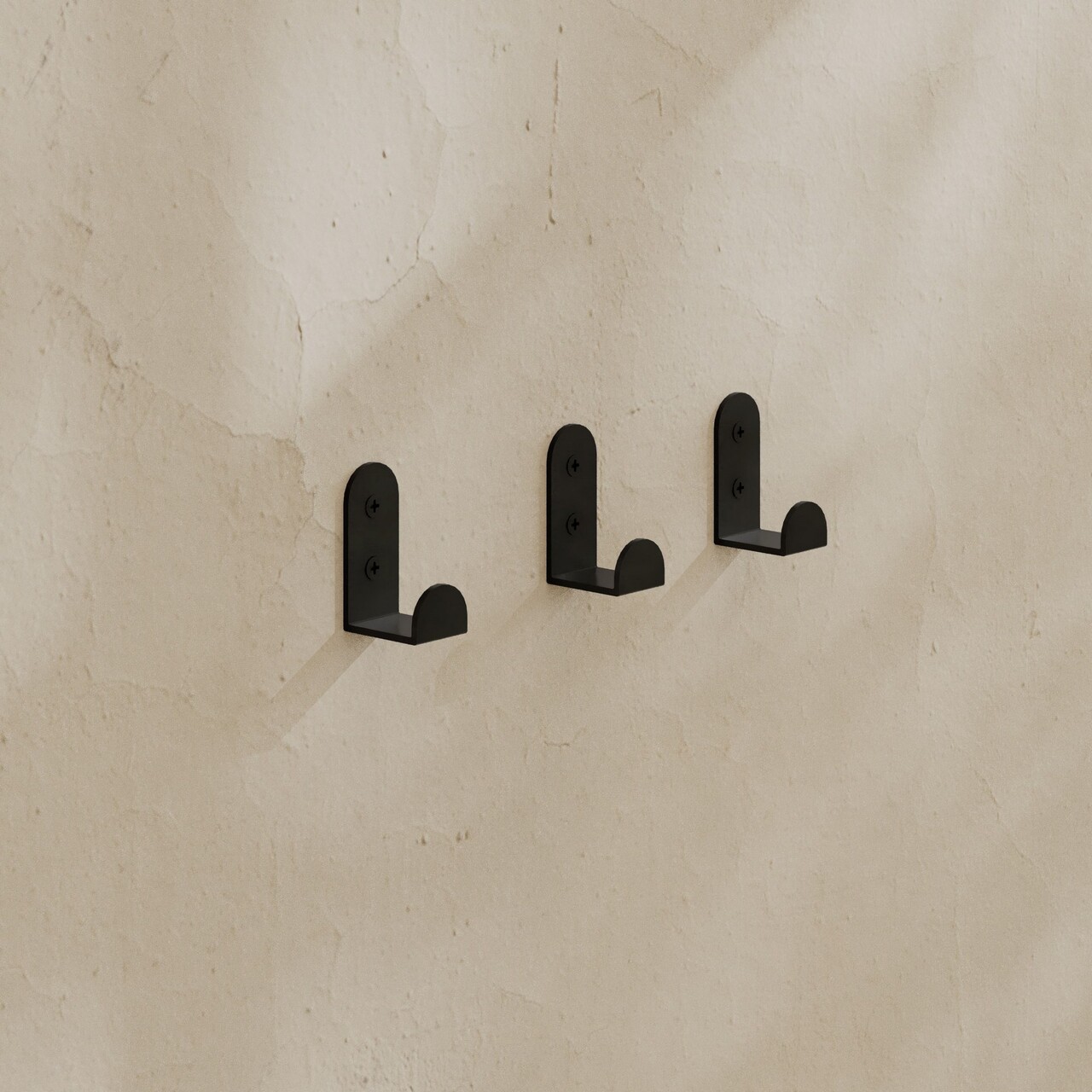 Cuier de perete, Leny Metal Hanger Single, Fier vopsit static, Negru - view 3