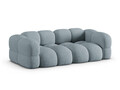 Canapea 4 locuri, Loretto, Cosmopolitan Design, 250x100x68 cm, tesatura structurata, albastru pastel