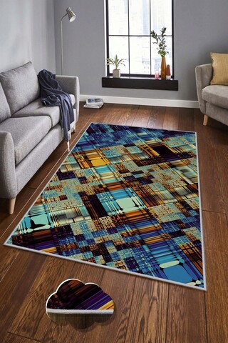 Covor, HMNT112, 80x150 cm, Poliester, Multicolor