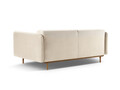 Canapea 3 locuri, Noomi-88, Micadoni Home, 196x94x75 cm, catifea, bej