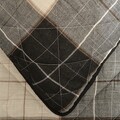 Set cuvertura de pat Cara, Decomex, 3 piese, 240x260 cm, poliester, alb/negru/gri