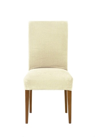 Poza Set 2 huse scaun elastice bi-stretch, Cora, inaltime spatar pana la 55 cm, natural C/0