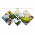 Set 4 tablouri decorative, 4MDF1482690995, MDF, Imprimat UV, Multicolor