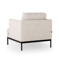 Fotoliu Pearl, Ndesign, 82x88x85 cm, lemn, crem