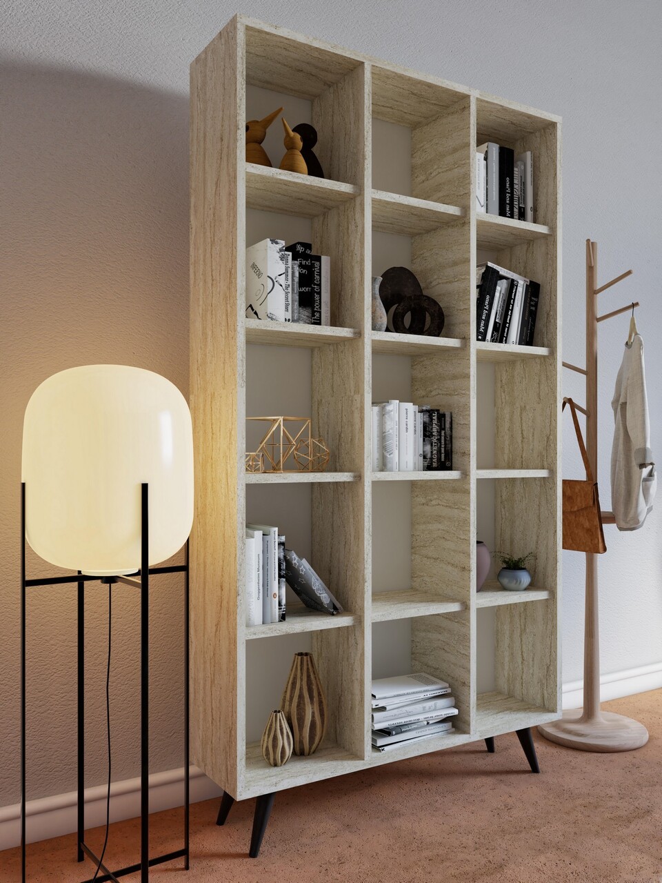 Corp biblioteca, Mod Design, Zipa, Travertin - 1 | YEO