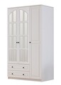 Dulap pentru haine, Rabi, Rb-011, 105x210x52 cm, Alb mat