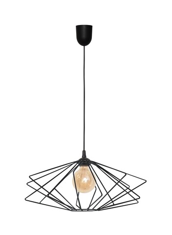 Lustra Saturn, Helam, 35 x 130 cm, 1 x E27, 60W, negru