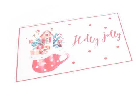 Suport pentru farfurie holly jolly, mercury, 30x45 cm, pvc, alb