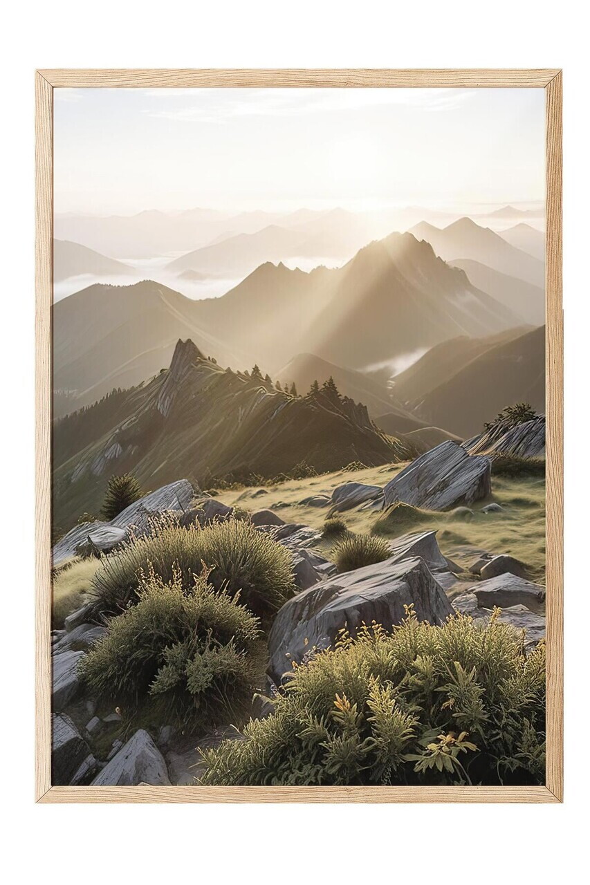 Tablou decorativ, 108342, Lemn masiv, Sticla PVC, Multicolor - view 2