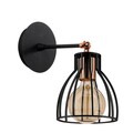 Aplica de perete, Kemah - N-1238, Alby, 15 x 24 cm, 1 x E27, 40W, negru
