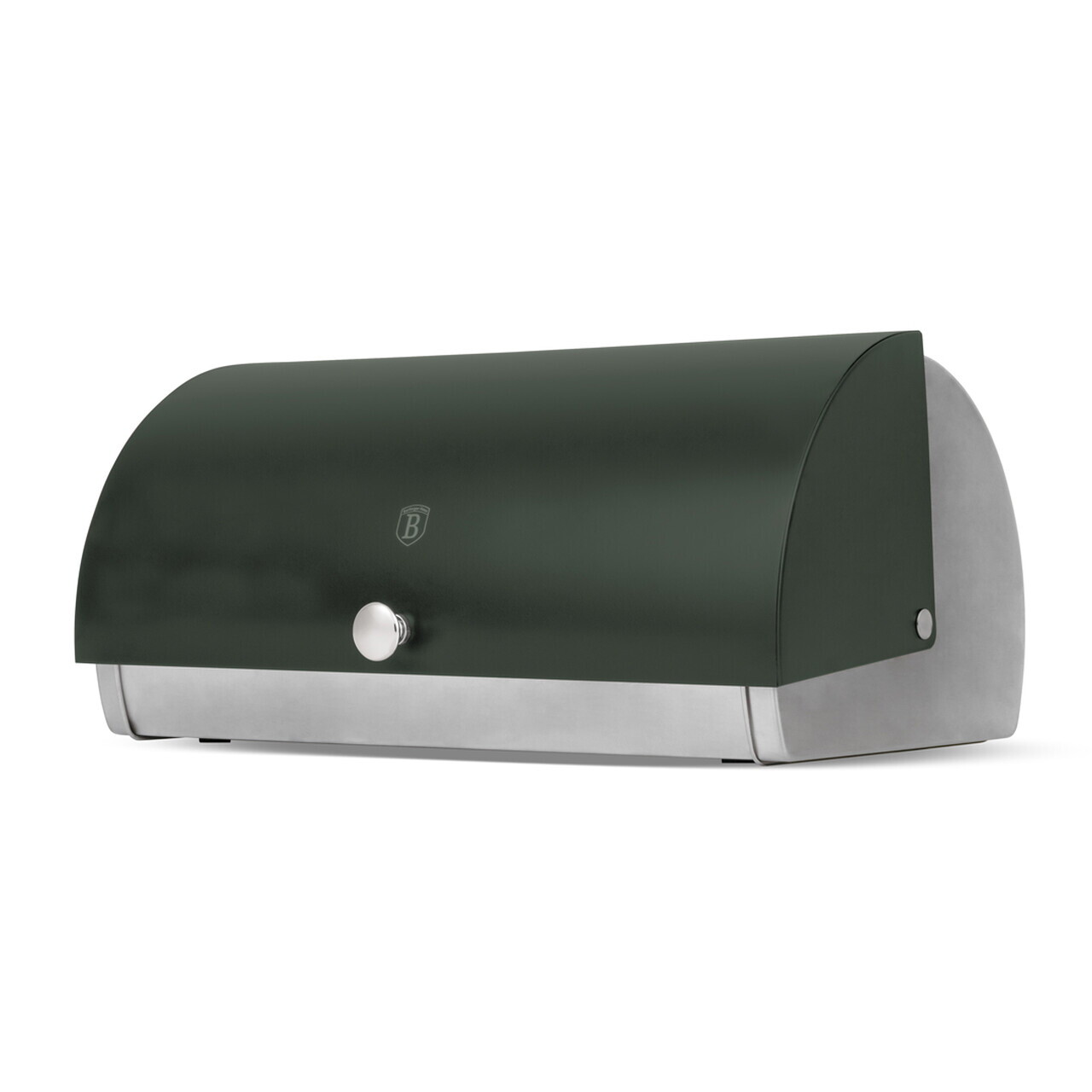 Set cutie pentru paine si 3 recipiente Berlinger Haus, Matte Green, 38.5x28x18.5 cm, inox, verde mat/argintiu - imagine 3