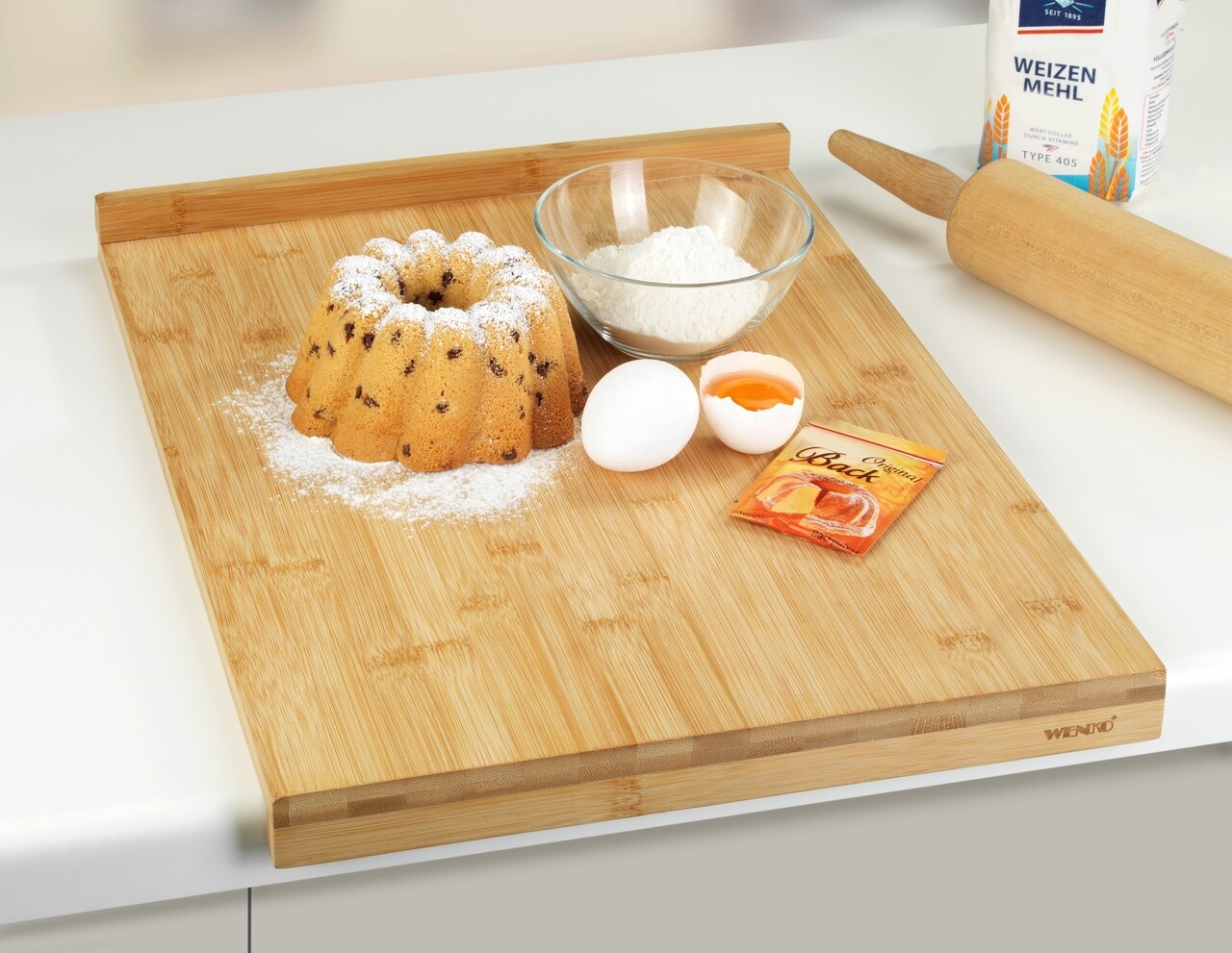 Tocator, Wenko, Bamboo, 35 x 1.5 x 45 cm, bambus, maro - 2 | YEO