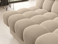 Canapea extensibila 3 locuri ELTAP, Clareta, 197x95x96 cm, lemn/poliester, bej