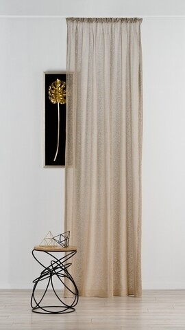 Perdea Mendola Interior, Elegance, 140x245 cm, poliester, cafe/aur