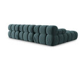 Canapea modulara 4 locuri, Bellis-51, Micadoni Home, 282x188x70 cm, catifea, turcoaz