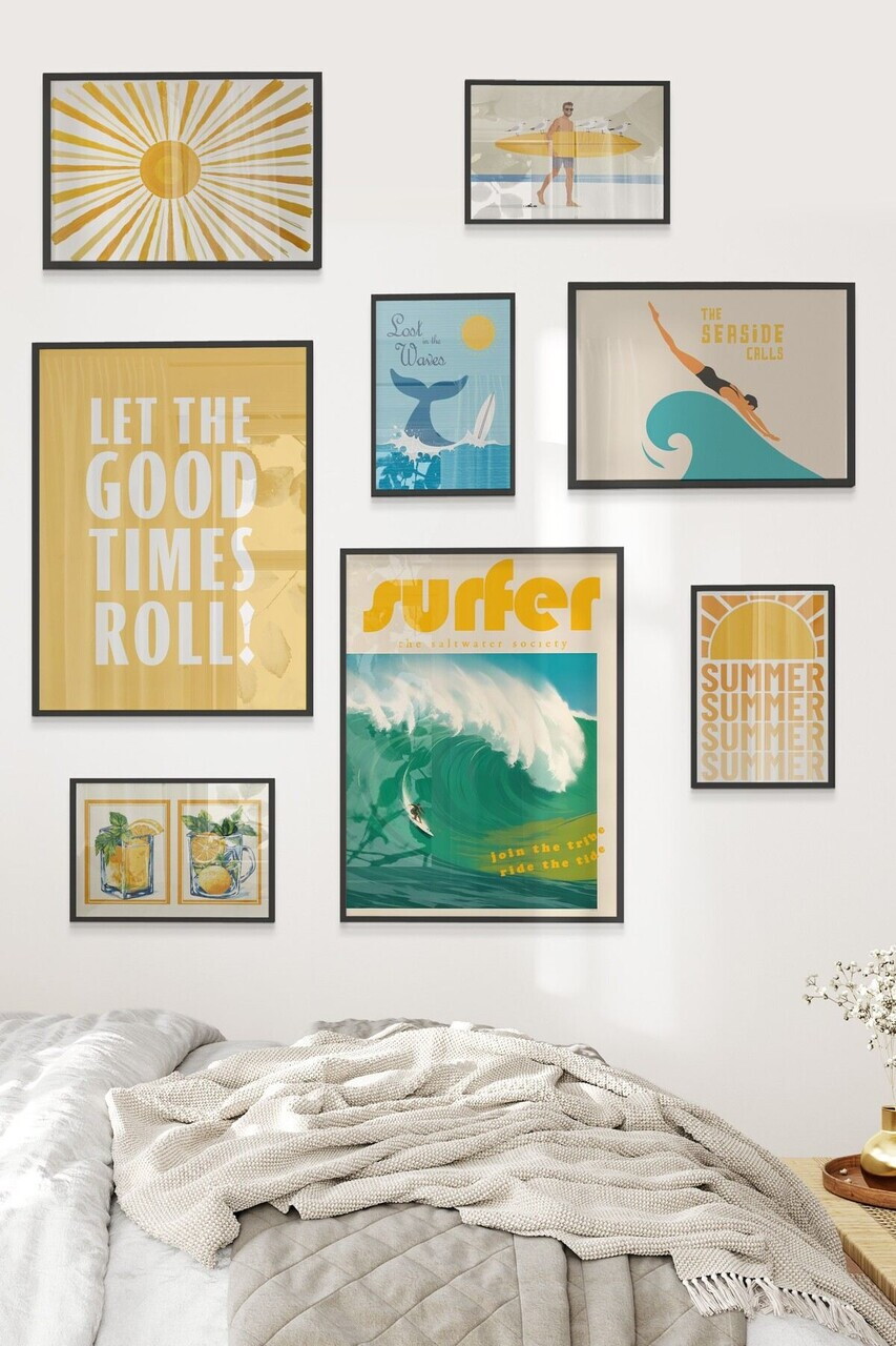 Tablou decorativ, Çgs-057-Black-Byk, Lemn masiv, Față: 100% PVC STICLĂ, Multicolor - view 2