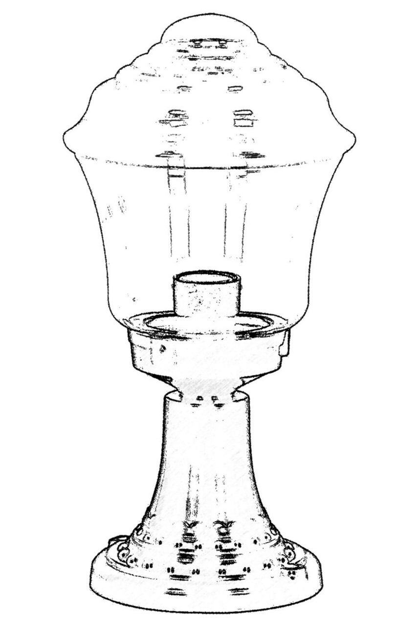 Lampa de exterior, Avonni, 685AVN1327, Plastic ABS, Negru - 1 | YEO