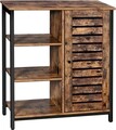 Bufet inferior Industrial Lowell, Vasagle, 70x30x81 cm, PAL/otel, maro
