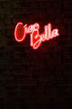 Decoratiune luminoasa LED, Ciao Bella, Benzi flexibile de neon, DC 12 V, Rosu