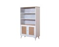 Corp biblioteca, Wolina, Mount, 90x158x41 cm, MDF , Alb / Stejar