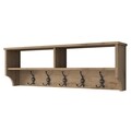 Cuier, Wren, P2 - 2461, 120 x 37.2 x 22.2 cm, pal melaminat/metal, nuc