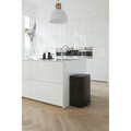 Cos de gunoi cu pedala, Brabantia, Bo Pedal, 60 L, 36.3x54.1x65.2 cm, otel, negru mat