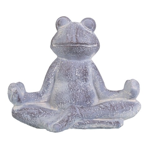 Decoratiune, Frog, Creaciones Meng, 7.8x10.8 cm, magneziu, gri