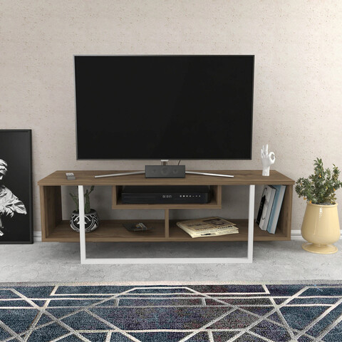 Comoda tv, retricy, asal 120, 120x35.2x40.2 cm, pal, nuc / alb