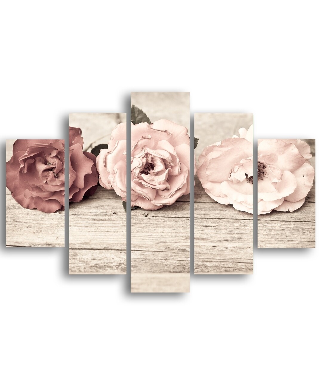 Set 5 Tablouri Decorative Roses, Maison In Design, MDF Imprimat