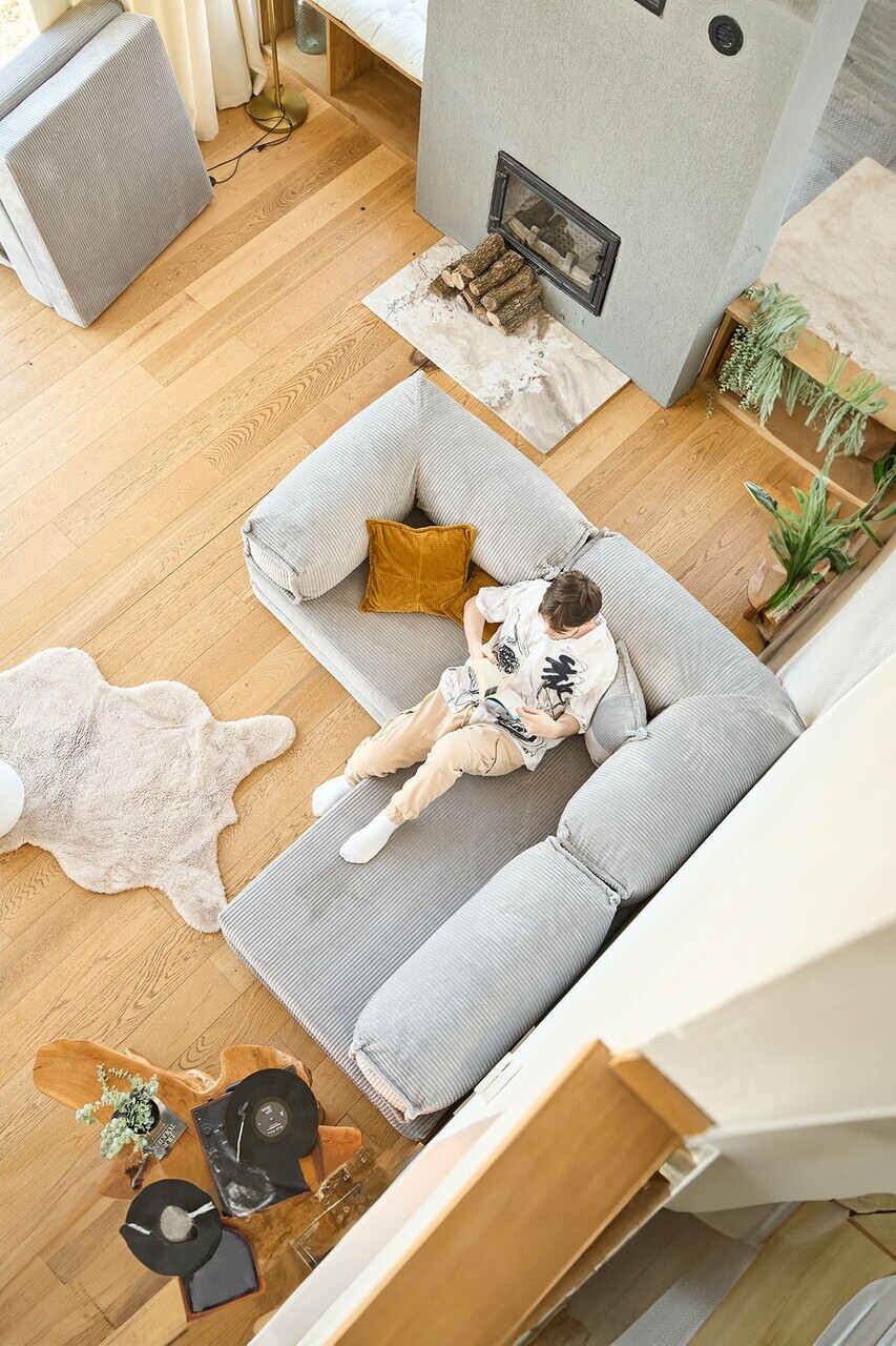 Coltar, Atelier del Sofa, 118FVL1405, Tesatura plus reiata, Gri deschis - view 8