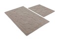 Set covorase de baie 2 piese, Chilai, Lino, Bumbac, Multicolor
