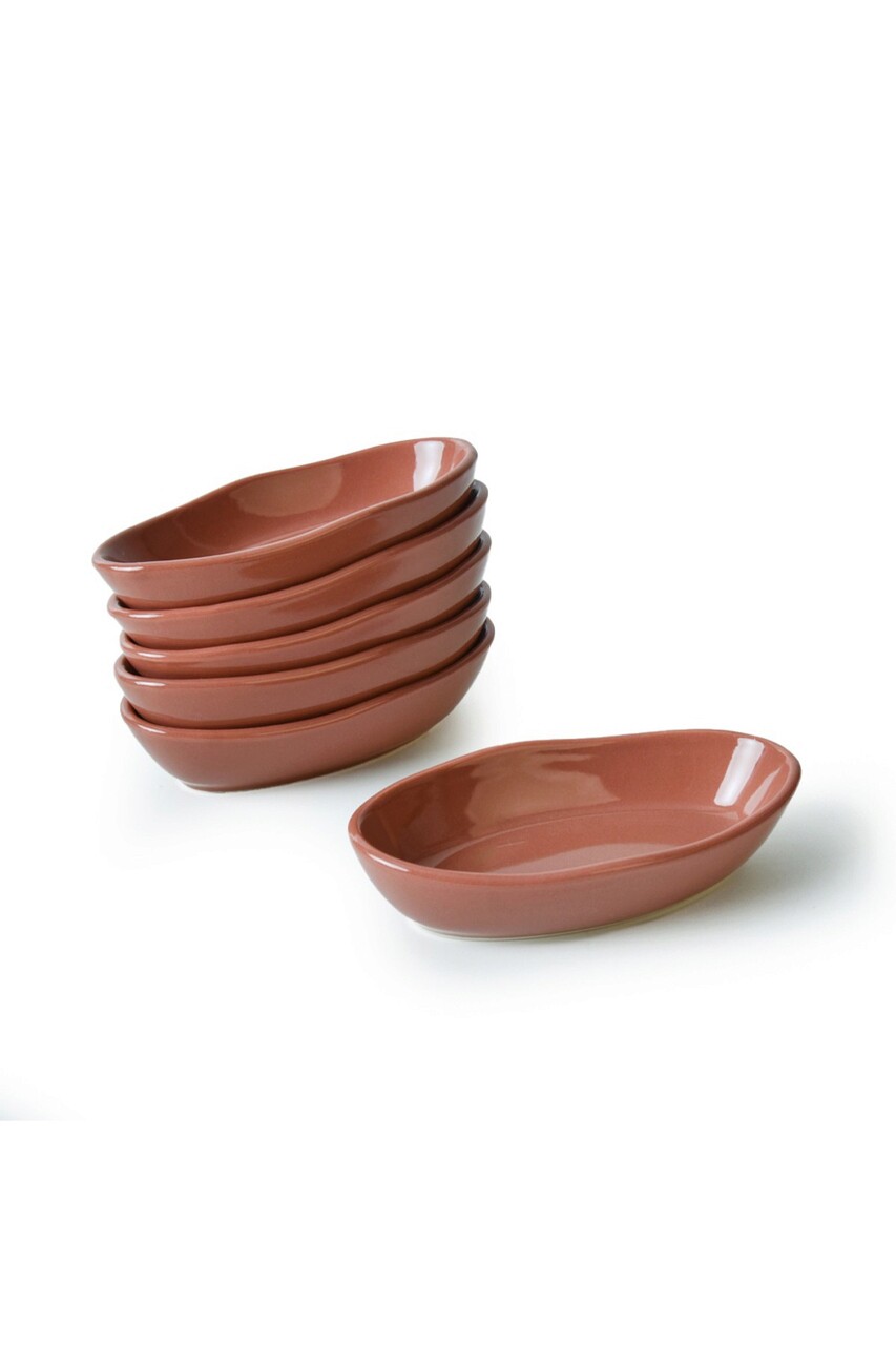 Set boluri pentru aperitive, Keramika, 275KRM2188, Ceramica , Nu absoarbe apa, Maro - 1 | YEO