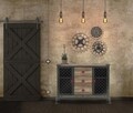 Ceas de perete Gears, Mauro Ferretti, 93x74 cm, fier, alb/auriu