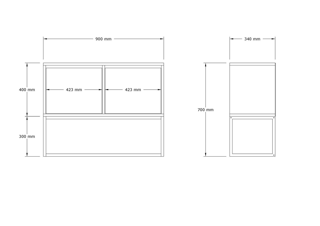 Consola, Hanah Home, Zermat, 90x70x34 cm, Alb - view 6