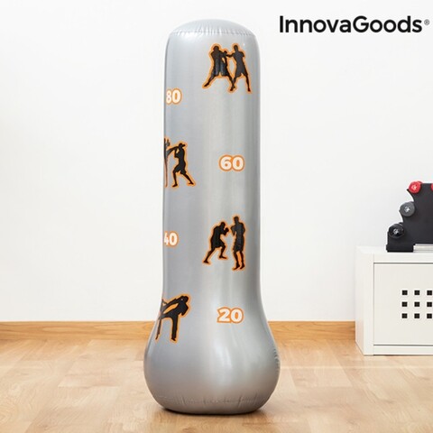 Sac de box cu picior gonflabil pentru copii InnovaGoods, Ø40x115 cm
