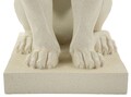 Figurina /sculptura decorativa Lion Stons, Mauro Ferretti, 17.5x25x40 cm, polirasina, crem