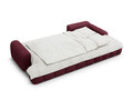 Coltar extensibil dreapta 3 locuri, Linz, Cosmopolitan Design, 275x142x84 cm, tesatura structurata, bordo