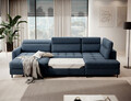 Coltar extensibil stanga 4 locuri ELTAP, LT-40RAQ, Berrto, 306x165x100 cm, lemn/poliester, albastru inchis