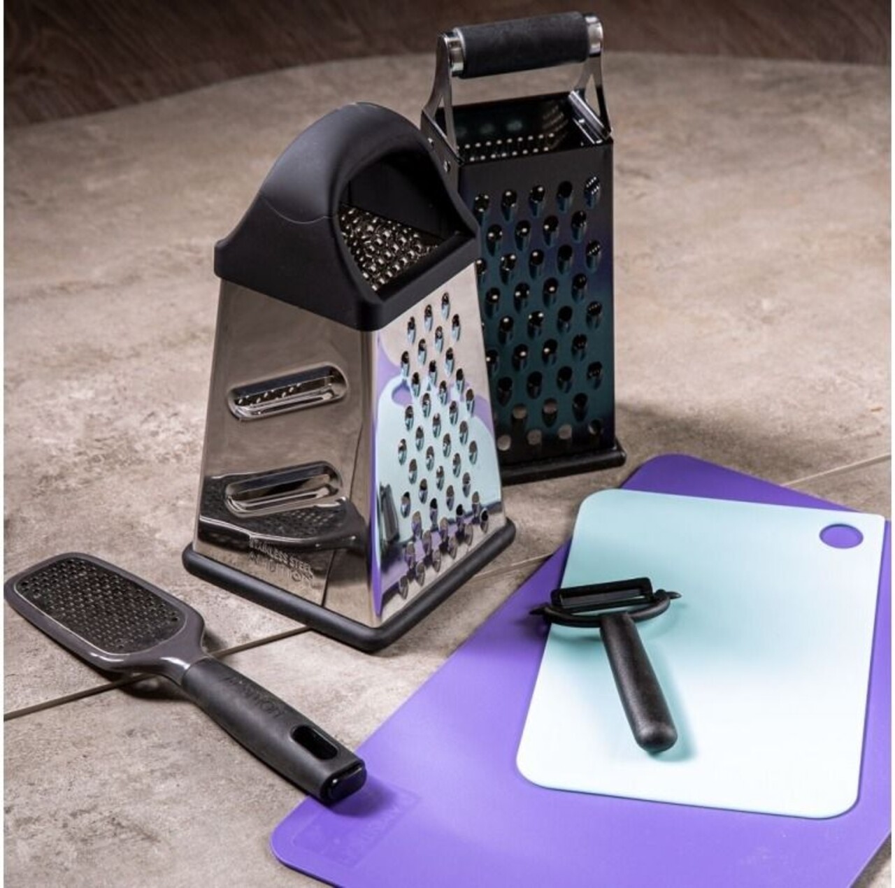 Set 3 cutite si curatator legume Massive, Ambition, zirconiu ceramic - 2 | YEO