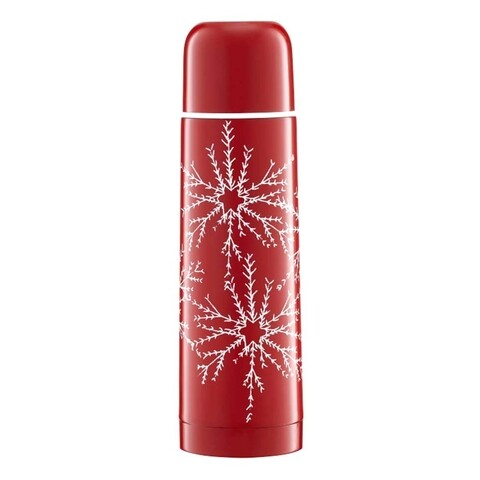 Sticla termos Winter Snowflake Red, Ambition, 500 ml, inox