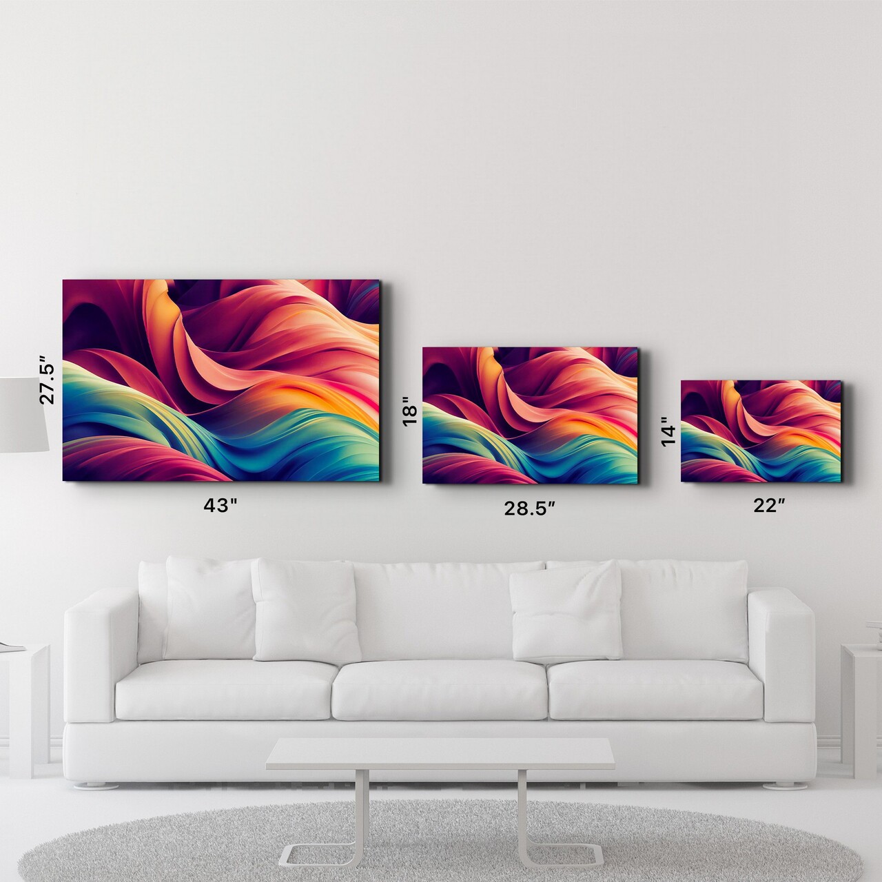 Tablou decorativ, SPR-1344, Dimensiuni: 70 x 110 cm, Multicolor - view 6