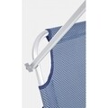 Sezlong cu parasolar, Cross, Bizzotto, 189x59x109 cm, aluminiu/textilena, albastru
