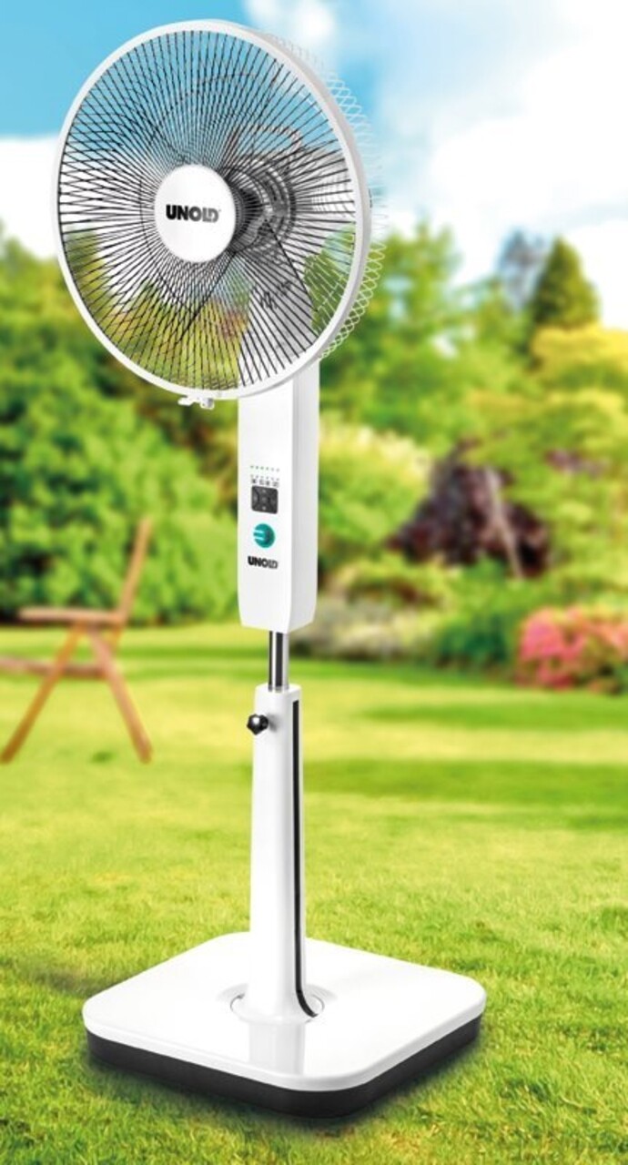 Ventilator de podea fara fir, Unold, 30 W, incarcare USB, 6 viteze - imagine 5
