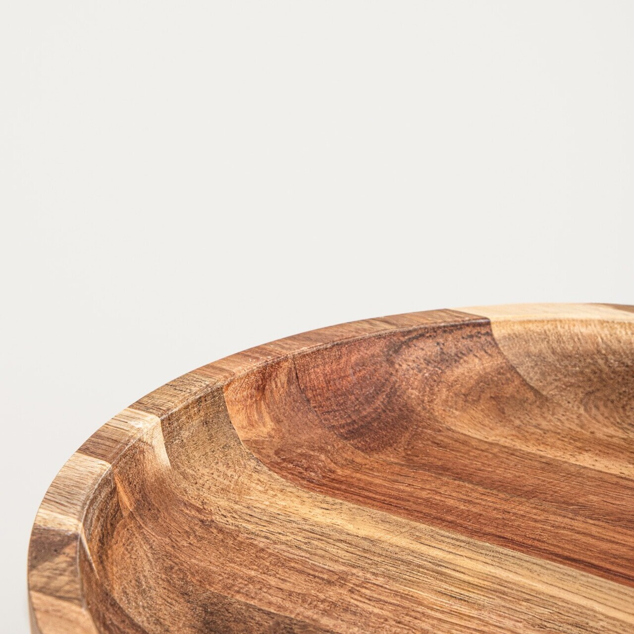 Platou servire Mooka, Homla, 30.5x11 cm, lemn, maro - view 4